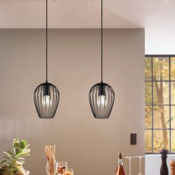 EGLO Newtown Black Pendant Light - Size: 16.0 x 16.0 x 110.0cm - Wilko - thumbnail 4