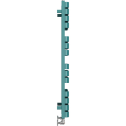 Terma Warp T Bold Matt Teal Heated Towel Rail 2660 BTU 1110 x 500mm - Size: 111 x 50 x 11.2cm - Blue - Wilko - thumbnail 5