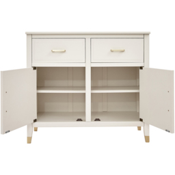 Palazzi 2 Doors 2 Drawers White Sideboard - Size: 40 x 95 x  85cm - Wilko - thumbnail 6