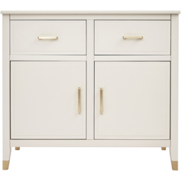 Palazzi 2 Doors 2 Drawers White Sideboard - Size: 40 x 95 x  85cm - Wilko - thumbnail 4