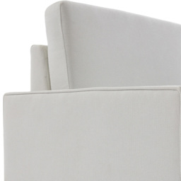 Living and Home Beige Linen Mid-Century Armchair with Armrest Pillows - Size: 81 x 83 x 73cm - Wilko - thumbnail 7