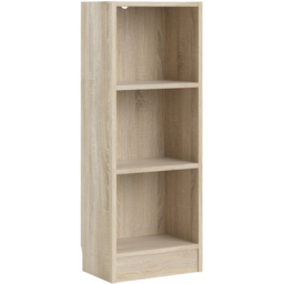 Florence Basic 2 Shelf Oak Narrow Low Bookcase - Brown - Furniture to Go - Wilko - thumbnail 3