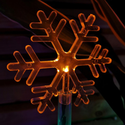 Samuel Alexander Snowflake Multicoloured LED Christmas Path Light 8 Pack - Size: 35 x 12 x 12cm - Wilko - thumbnail 3