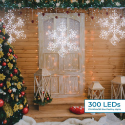 The Christmas Workshop 300 LED White Starburst Snowflake 60cm - Wilko - thumbnail 7