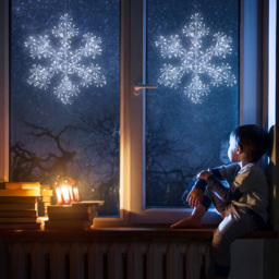 The Christmas Workshop 300 LED White Starburst Snowflake 60cm - Wilko - thumbnail 5