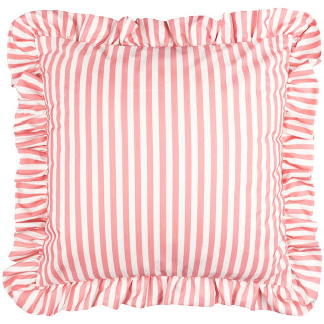 Wylder Nature Millie Pink Ruffle Stripe Cushion 50 x 50cm - Wilko - image 1
