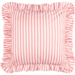 Wylder Nature Millie Pink Ruffle Stripe Cushion 50 x 50cm - Wilko