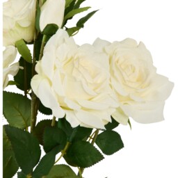 Artificial Rose Bunch Bouquet Ivory - Wilko - thumbnail 3