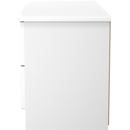 Crowndale Camden 4 Drawer White Gloss and White Bed Box Ready Assembled - Size: 51 x 112 x 42cm - White Gloss & White - Wilko - thumbnail 5