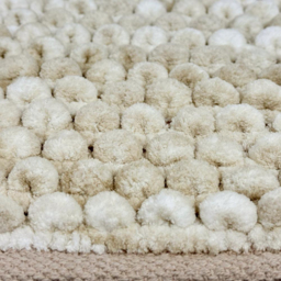 Allure Bath Fashions Natural Marble Effect Chunky Bobble Non Slip Toilet Mat 50 x 50cm - Size: 50 x 50 x 1cm - Brown - Wilko - thumbnail 4