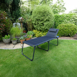 Lifestyle Navarra Granada Lounger - Black - Wilko - thumbnail 5