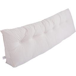 Living and Home White Chenille Wedge Headboard Pillow with Side Pocket 180 x 50cm - Size: 50 x 180 x 20cm - Wilko - thumbnail 4