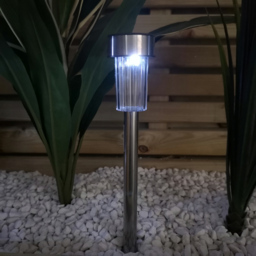 Samuel Alexander White Stainless Steel Solar LED Garden Path Light 10 Pack - Size: 36 x 36 x 5cm - Wilko - thumbnail 6