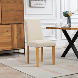 Artemis Home Almont Set of 2 Beige High Back Dining Chairs - Wilko - thumbnail 5