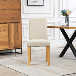 Artemis Home Almont Set of 2 Beige High Back Dining Chairs - Wilko - thumbnail 4