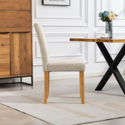 Artemis Home Almont Set of 2 Beige High Back Dining Chairs - Wilko - thumbnail 6