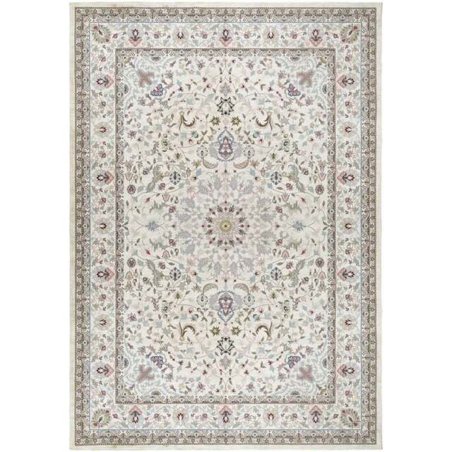 Origins My Washable Multicolour Windsor Rug 80 x 150cm - Cream - Origins Rugs - Wilko - image 1