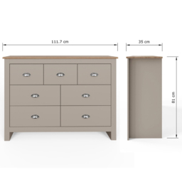 GFW Lancaster Grey 2 Piece Bedroom Furniture Set - Wilko - thumbnail 6
