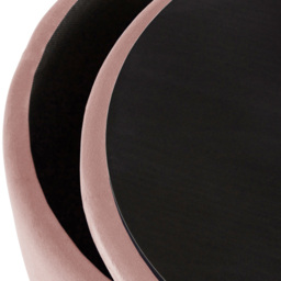 GFW Avery Blush Pink Velvet Storage Stool - Size: 45 x 38 x 38cm - Wilko - thumbnail 6