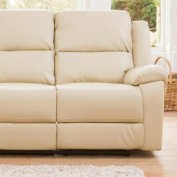 Brookhaven 3 Seater Cream Bonded Leather Electric Recliner Sofa - Artemis Home - Wilko - thumbnail 3