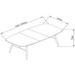 Sorrento Marble Extending Table - Black - Wilko - thumbnail 5