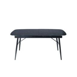 Sorrento Marble Extending Table - Black - Wilko