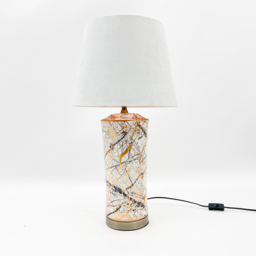 Acacia Home White Ceramic Table Lamp with Shade 51cm - Size: 51 x 40 x 33cm - Multi - Wilko - thumbnail 4