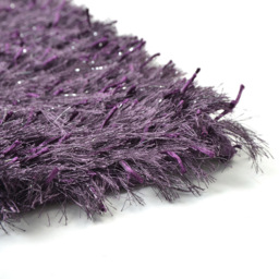 Allure Bath Fashions Purple Shimmer Sparkle Pedestal Mat - Size: 50 x 55cm - Wilko - thumbnail 4