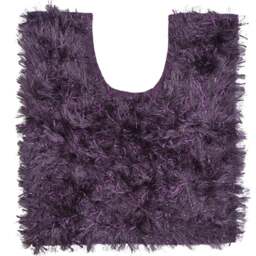 Allure Bath Fashions Purple Shimmer Sparkle Pedestal Mat - Size: 50 x 55cm - Wilko