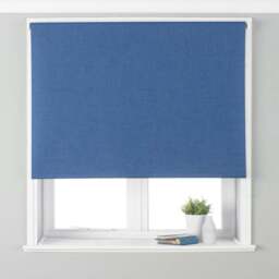 Riva Home Twilight Thermal Blackout Roller Blind Denim 153cm - Size: 153 x 162cm - Blue - Wilko - thumbnail 1