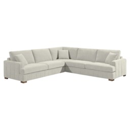 Arden Corner Sofa with Footstool Cream - Size: 5 Seater - Wilko - thumbnail 5