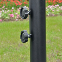 Outsunny Black Solar LED Crank Handle Cantilever Banana Parasol with Cross Base 3m - Wilko - thumbnail 4