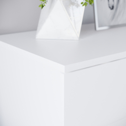 Vida Designs Riano 5 Drawer White Unique Anti Bowing Chest of Drawers with Metal Handles - Wilko - thumbnail 4