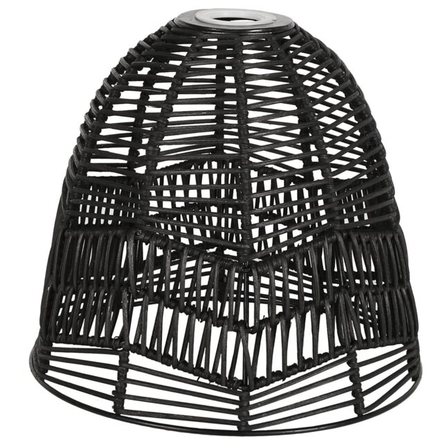 Casper Black Rattan Small Shade - Size: 22 x 20 x 22cm - Wilko - image 1