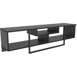 Decorotika Asal 3 Shelf Bendire and Black Modern TV Unit - Size: 40 x 149.4 x 35.2cm - Wilko - thumbnail 3