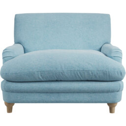 Plumpton Duck Egg Blue Weave Chair - Size: Single - LPD Home - Wilko - thumbnail 4