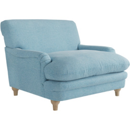 Plumpton Duck Egg Blue Weave Chair - Size: Single - LPD Home - Wilko - thumbnail 3