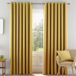 Helena Springfield Eden Lined Chartreuse Curtains 168 x 229cm - Size: W 168 x D 229cm - Wilko - thumbnail 1