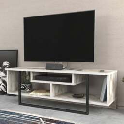 Decorotika Asal Ephesus and Black Wide TV Unit - Size: 40.2 x 119.4 x 35.2cm - Multi - Wilko - thumbnail 1