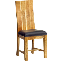 Brooklyn Barima Set of 2 Wooden Dining Chairs - Brown - Wilko - thumbnail 3