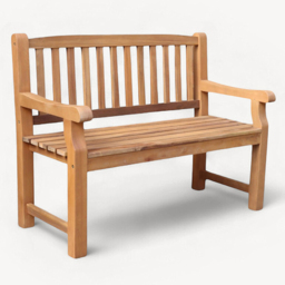 Royalcraft Turnbury 2 Seater Acacia Hardwood Bench - Size: 92 x 120 x 59cm - Brown - Wilko - thumbnail 3