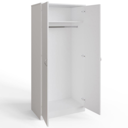 FWStyle Promo 2 Door White Wardrobe - Wilko - thumbnail 4