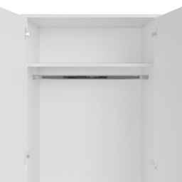 FWStyle Promo 2 Door White Wardrobe - Wilko - thumbnail 6