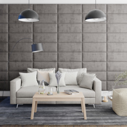 Aspire EasyMount Silver Firenze Velour Upholstered Wall Mounted Headboard Panels 8 Pack - Aspire Beds - Wilko - thumbnail 4