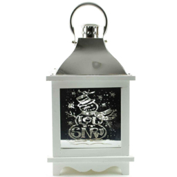 Shatchi Pre Lit White Wooden Let It Snow Christmas Lantern - Size: 300 x 50 x 30cm - Wilko - thumbnail 5