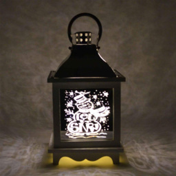 Shatchi Pre Lit White Wooden Let It Snow Christmas Lantern - Size: 300 x 50 x 30cm - Wilko - thumbnail 3