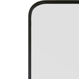 MirrorOutlet The Angulis Black Aluminium Curved Edge Wall Mirror 174 x 85cm - Wilko - thumbnail 5
