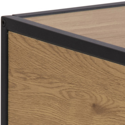Florence Seaford Single Drawer Single Shelf Black and Oak Bedside Table - Furniture To Go - Wilko - thumbnail 7
