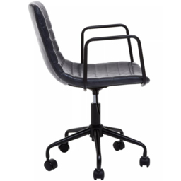 Premier Housewares Forbes Grey Swivel Office Chair - Size: 46 x 59 x 90cm - Interiors by Premier - Wilko - thumbnail 5