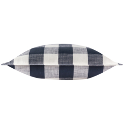 Yard Chesil Blue Check Cotton Polyester Filled Outdoor Cushion 50 x 50cm - Wilko - thumbnail 3